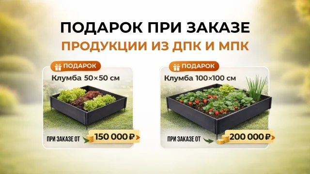 Подарок при заказе продукции <br> <span style="color:chocolate;"> из ДПК и МПК</span style> </b>